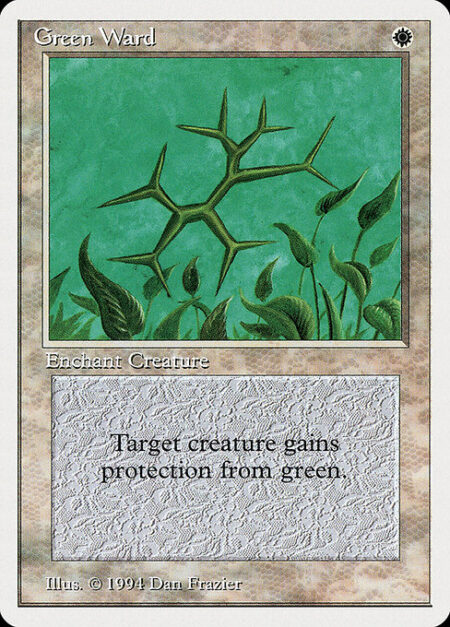 Green Ward - Enchant creature