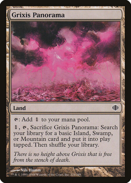 Grixis Panorama - {T}: Add {C}.
