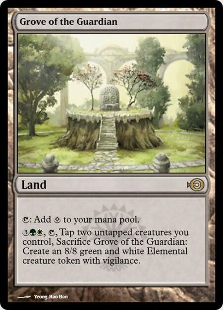 Grove of the Guardian - {T}: Add {C}.