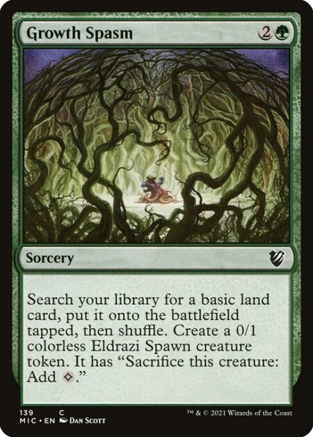 Growth Spasm - Search your library for a basic land card