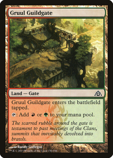 Gruul Guildgate - This land enters tapped.