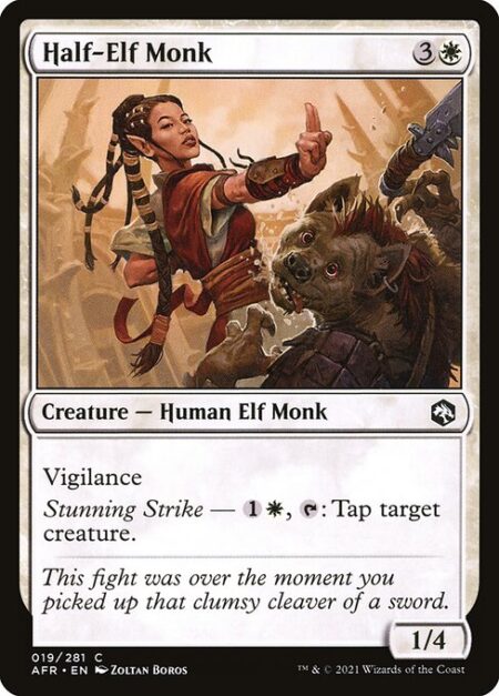 Half-Elf Monk - Vigilance