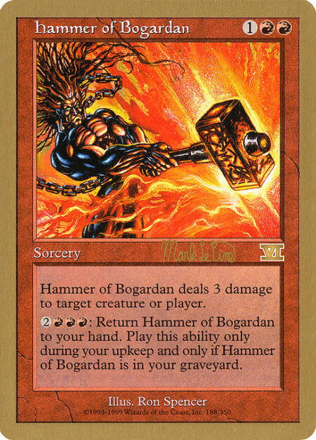 Hammer of Bogardan - Hammer of Bogardan deals 3 damage to any target.