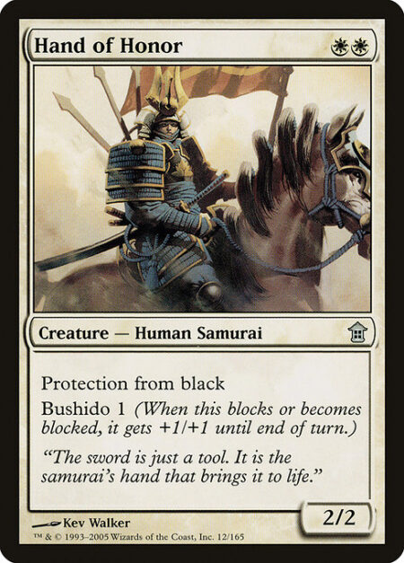 Hand of Honor - Protection from black