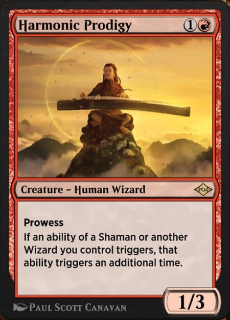 Harmonic Prodigy - Prowess (Whenever you cast a noncreature spell