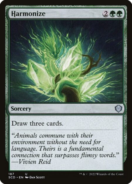 Harmonize - Draw three cards.