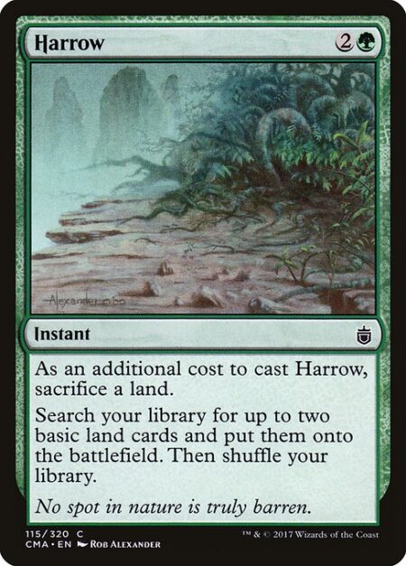 Harrow - As an additional cost to cast this spell