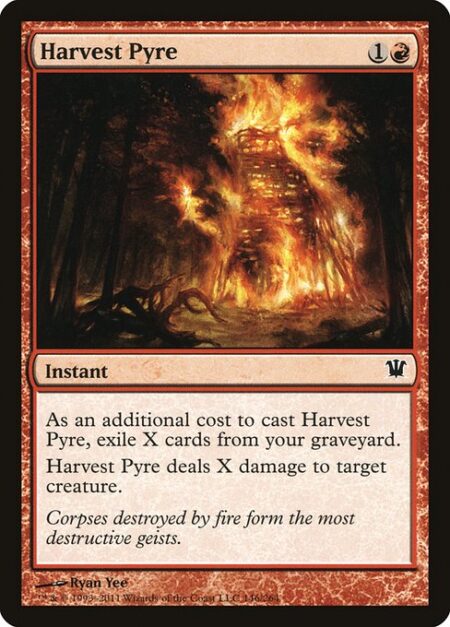 Harvest Pyre - As an additional cost to cast this spell