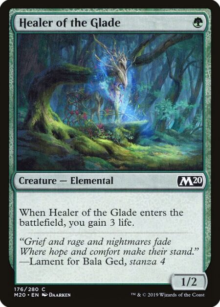 Healer of the Glade - When Healer of the Glade enters the battlefield