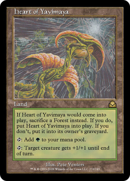 Heart of Yavimaya - If Heart of Yavimaya would enter the battlefield