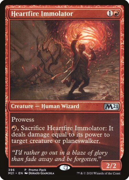 Heartfire Immolator - Prowess (Whenever you cast a noncreature spell