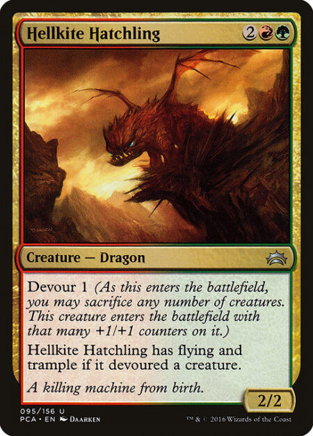 Hellkite Hatchling - Devour 1 (As this enters the battlefield