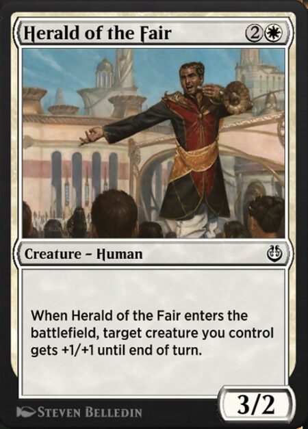 Herald of the Fair - When Herald of the Fair enters the battlefield