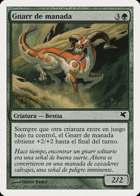 Herd Gnarr - Whenever another creature enters the battlefield under your control