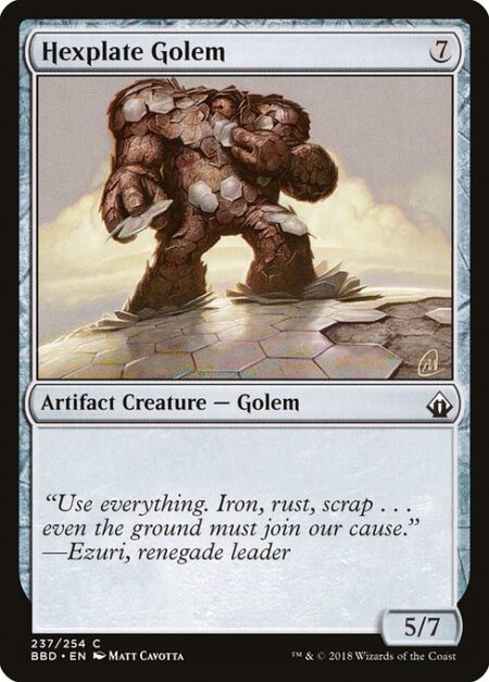 Hexplate Golem -