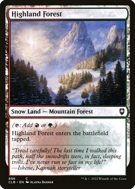 Highland Forest - ({T}: Add {R} or {G}.)