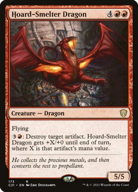 Hoard-Smelter Dragon - Flying