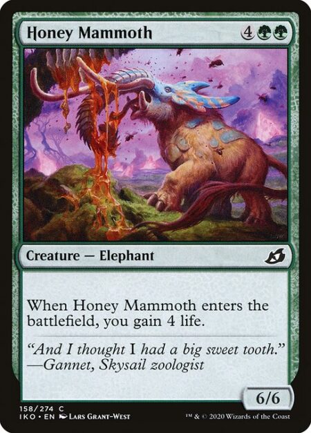 Honey Mammoth - When Honey Mammoth enters the battlefield