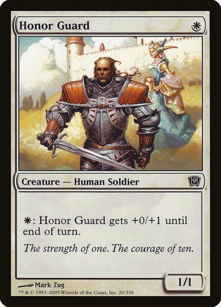 Honor Guard - {W}: Honor Guard gets +0/+1 until end of turn.