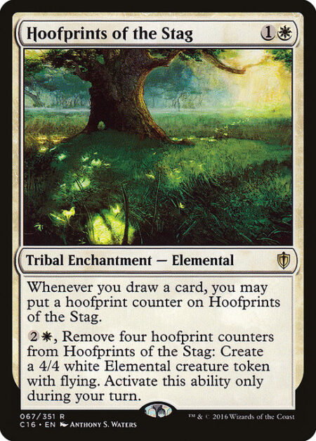 Hoofprints of the Stag - Whenever you draw a card