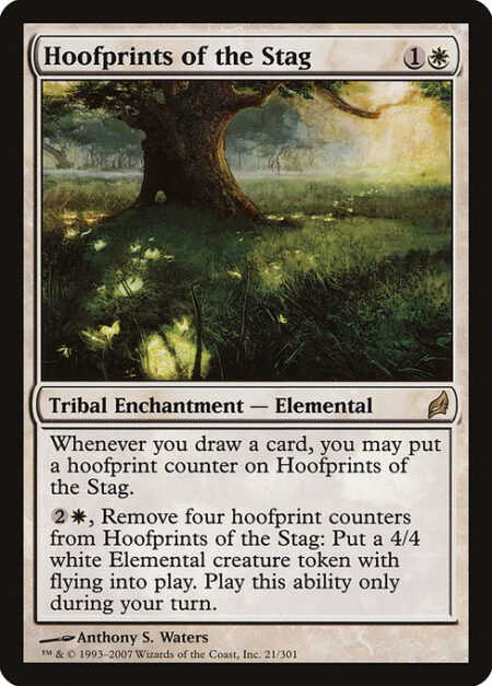 Hoofprints of the Stag - Whenever you draw a card