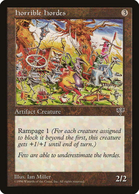 Horrible Hordes - Rampage 1 (Whenever this creature becomes blocked