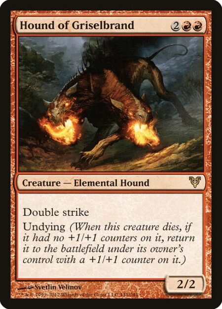 Hound of Griselbrand - Double strike