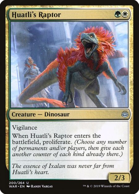 Huatli's Raptor - Vigilance