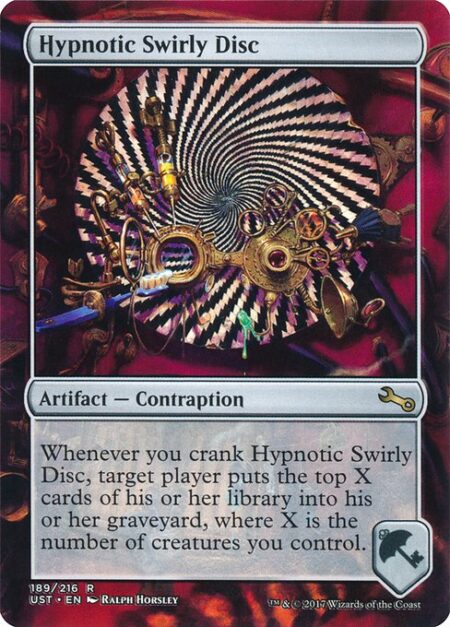 Hypnotic Swirly Disc - Whenever you crank Hypnotic Swirly Disc