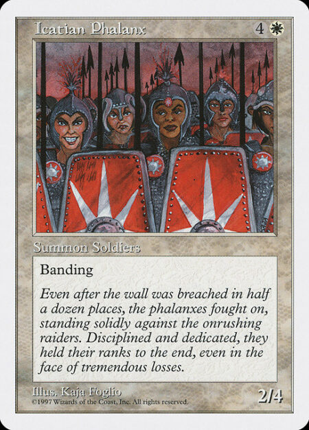 Icatian Phalanx - Banding (Any creatures with banding