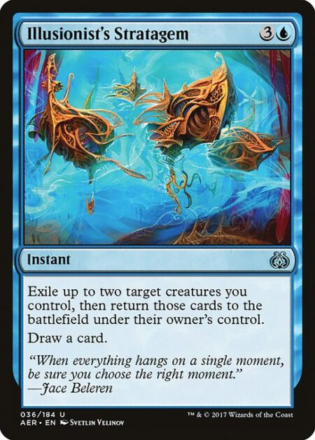 Illusionist's Stratagem - Exile up to two target creatures you control