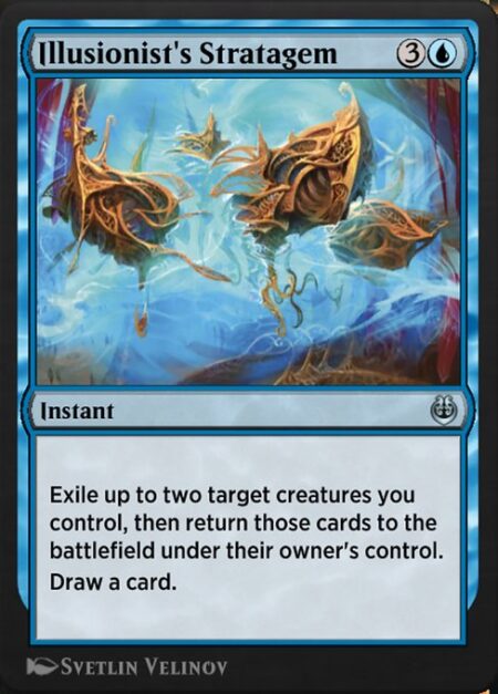 Illusionist's Stratagem - Exile up to two target creatures you control