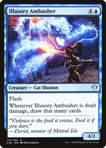 Illusory Ambusher - Flash (You may cast this spell any time you could cast an instant.)