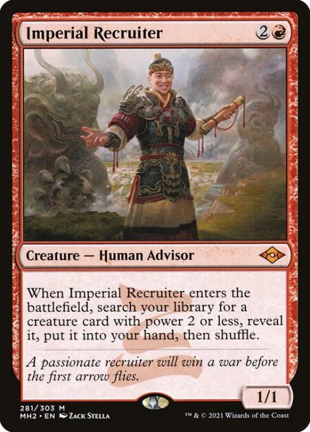 Imperial Recruiter - When Imperial Recruiter enters the battlefield