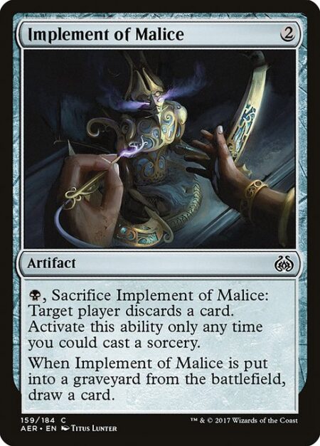 Implement of Malice - {B}