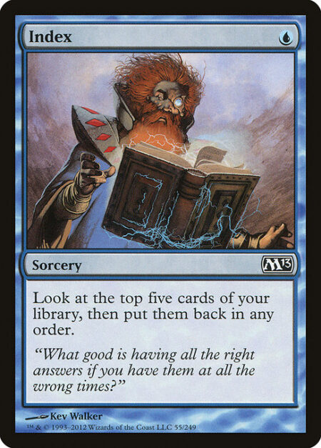 Index - Look at the top five cards of your library