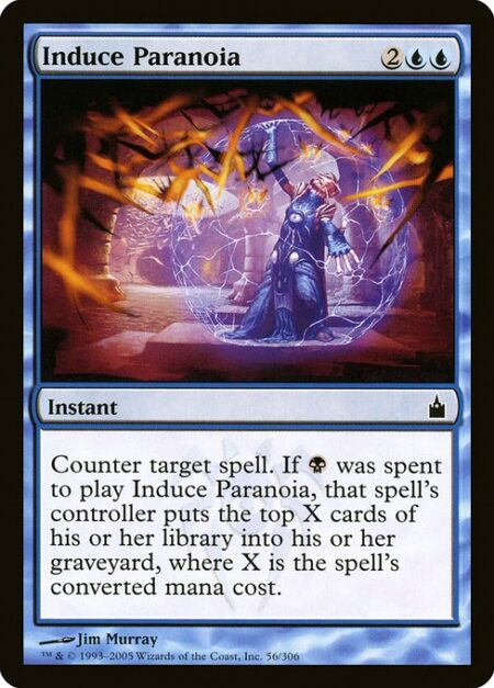 Induce Paranoia - Counter target spell. If {B} was spent to cast this spell