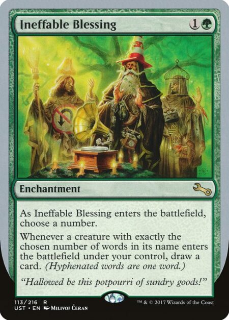 Ineffable Blessing - As Ineffable Blessing enters the battlefield