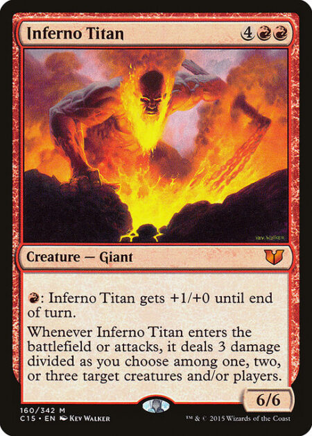 Inferno Titan - {R}: Inferno Titan gets +1/+0 until end of turn.