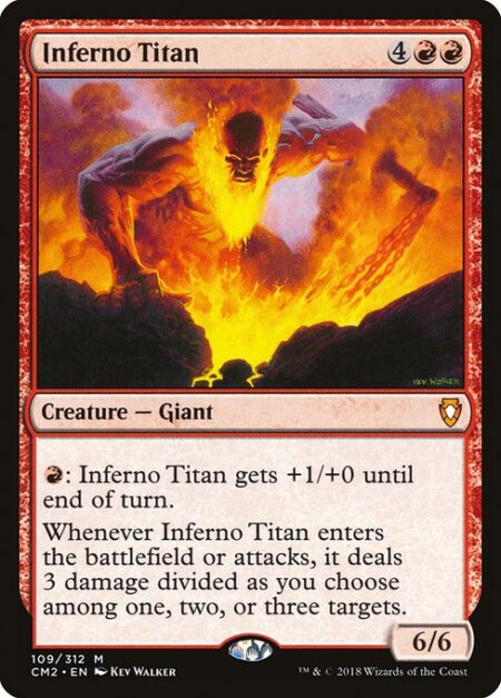 Inferno Titan - {R}: Inferno Titan gets +1/+0 until end of turn.