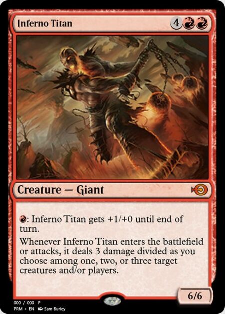 Inferno Titan - {R}: Inferno Titan gets +1/+0 until end of turn.