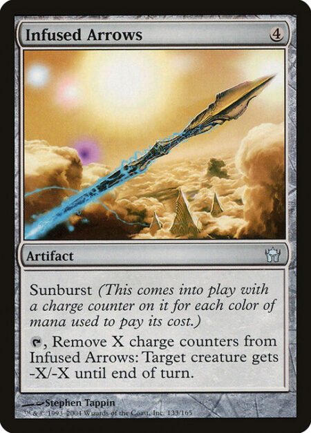 Infused Arrows - Sunburst (This enters the battlefield with a charge counter on it for each color of mana spent to cast it.)