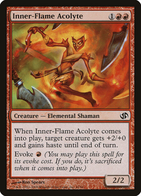 Inner-Flame Acolyte - When Inner-Flame Acolyte enters the battlefield