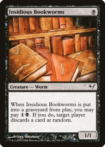 Insidious Bookworms - When Insidious Bookworms dies