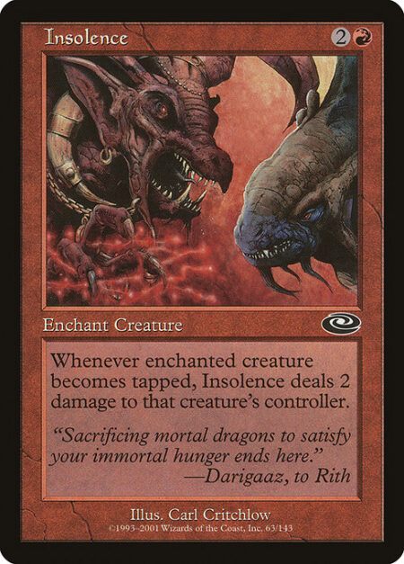 Insolence - Enchant creature