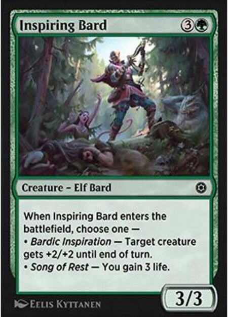 Inspiring Bard - When Inspiring Bard enters the battlefield