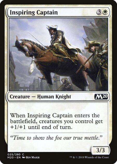 Inspiring Captain - When Inspiring Captain enters the battlefield