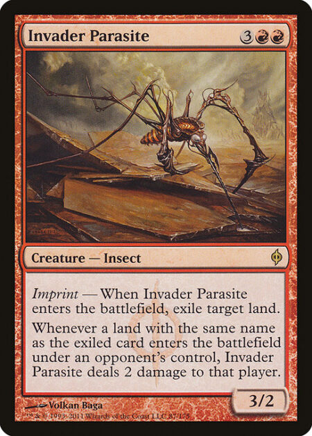 Invader Parasite - Imprint — When Invader Parasite enters the battlefield