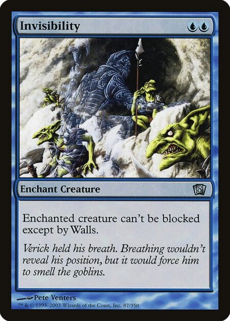 Invisibility - Enchant creature