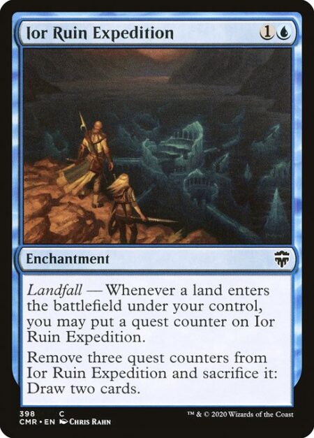 Ior Ruin Expedition - Landfall — Whenever a land enters the battlefield under your control